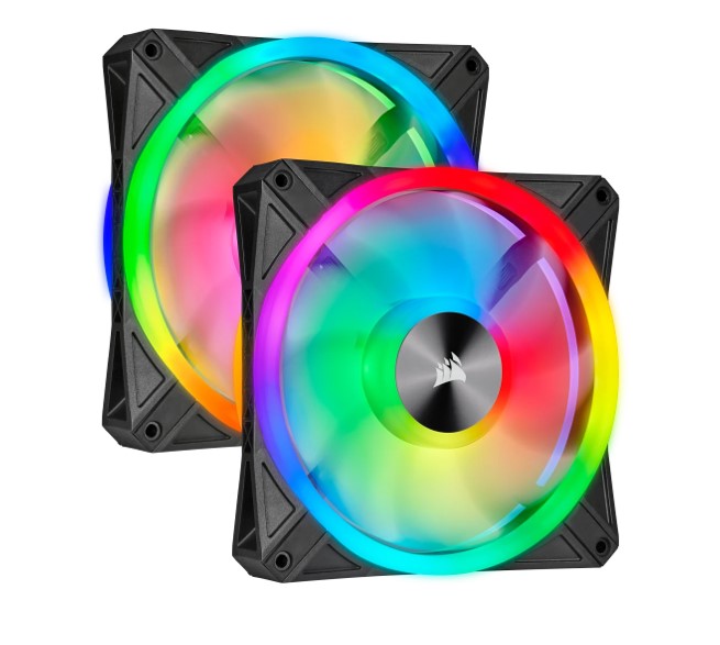 Gaming DesktopCorsair QL140 RGB Dual Fan Kit with Lighting Node Core