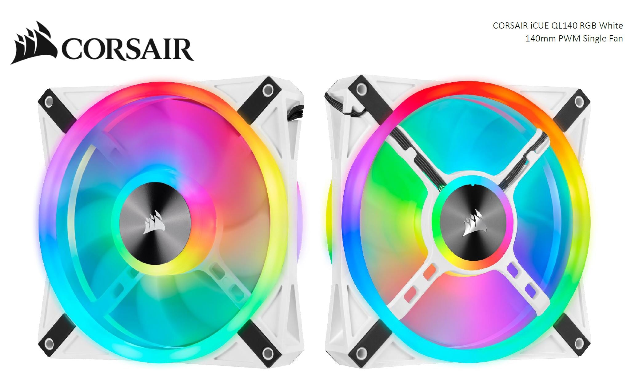 Gaming DesktopCorsair QL140 RGB White