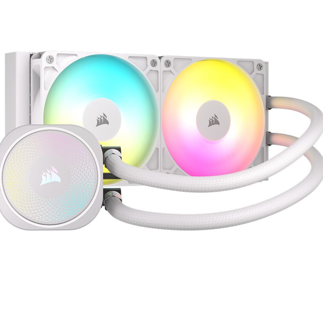 Gaming DesktopCorsair NAUTILUS 240 RS ARGB Liquid CPU Cooler - White