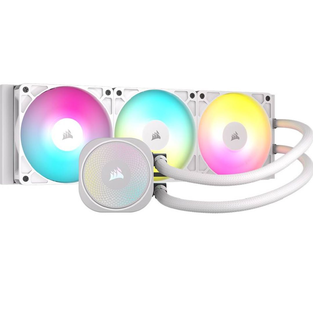 Gaming DesktopCorsair NAUTILUS 360 RS ARGB Liquid CPU Cooler - White