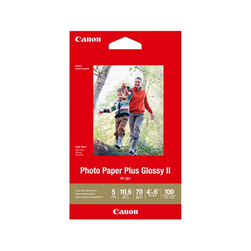 Gaming DesktopCANON PP3014X6-100 100 SHTS 260 GSM PHOTO PAPER PLUS GLOSSY II