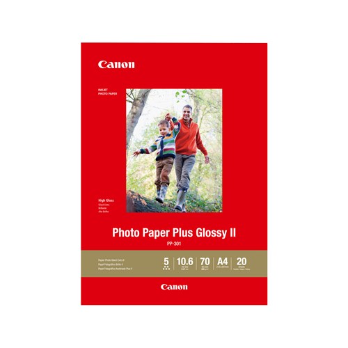 Gaming DesktopCANON PP301A4 20 SHTS A4 275 GSM PHOTO PAPER PLUS GLOSSY II
