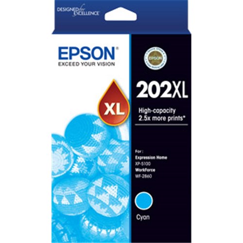 Gaming DesktopEPSON C13T02P292 202XL CYAN INK FOR XP-5100 WF-2860