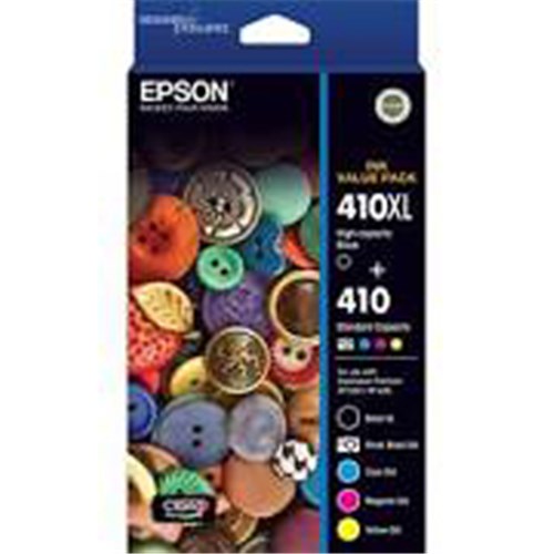 Gaming DesktopEPSON 410XL BLACK STD CLRS PB C M Y X 5 INK VALUE PACK XP-530 XP-630