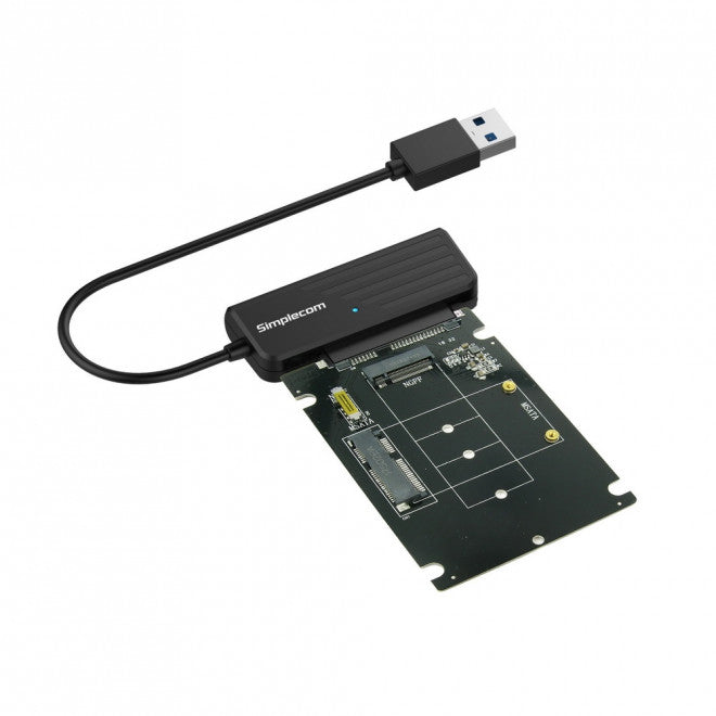Gaming DesktopSimplecom SA225 USB 3.0 to mSATA + M.2 (NGFF B Key) 2 In 1 Combo Adapter