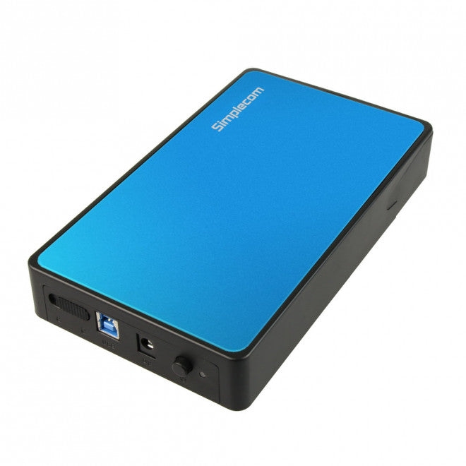 Gaming DesktopSimplecom SE325 Tool Free 3.5' SATA HDD to USB 3.0 Hard Drive Enclosure - Blue Enclosure