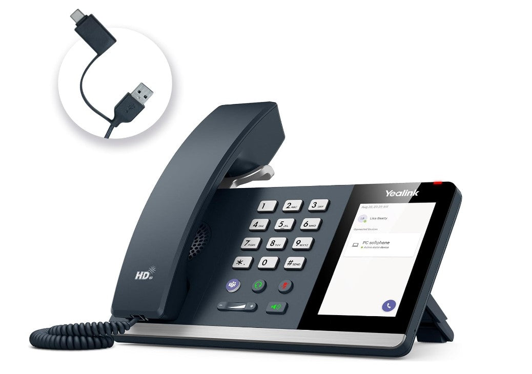 Gaming DesktopYealink MP45 USB Teams Phone Desk Corded Phones for Work