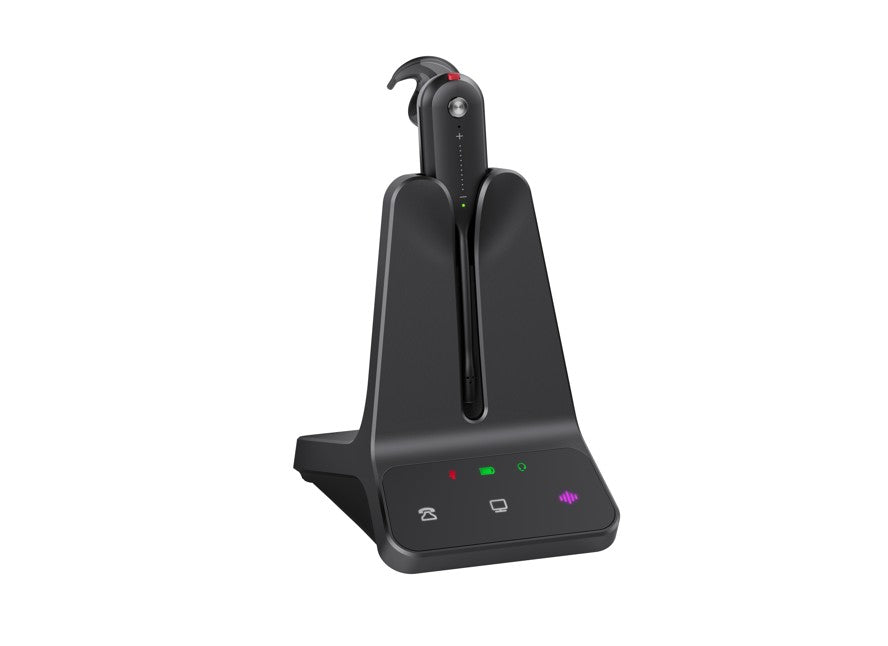 Gaming DesktopYealink WH63 E2 Convertible DECT Wireless UC Headset 8 hours talk time185m Wireless range Dual microphone Multi-device Connectivity