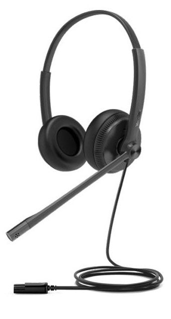 Gaming DesktopYealink YHD342 Wideband QD Dual Headset with Soft Leather Ear Cushion