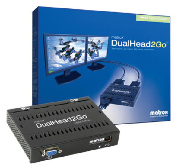 Gaming Desktop*Refurbished Unit* Matrox DualHead2Go Digital Edition External Multi-Display Adapter