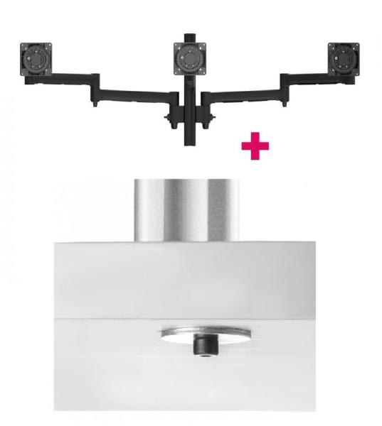 Gaming DesktopAtdec AWMS-3-13714 Triple Monitor Arms + 400mm Post / 12kg (26.5lb) Flat Screens
