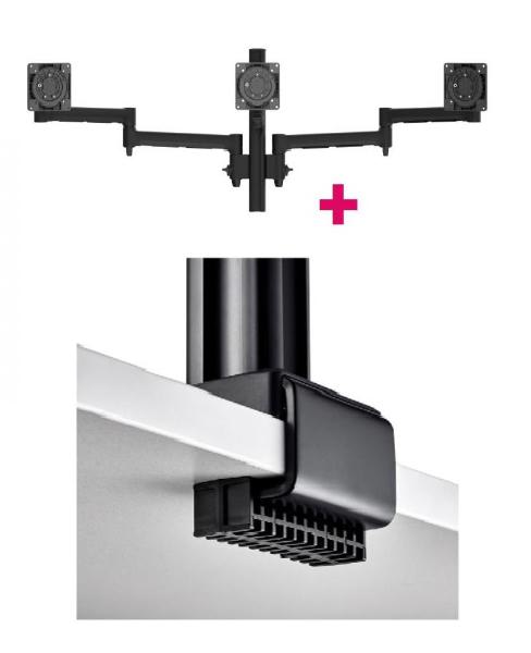 Gaming DesktopAtdec AWMS-3-13714 Triple Monitor Arms + 400mm Post / 12kg (26.5lb) Flat Screens