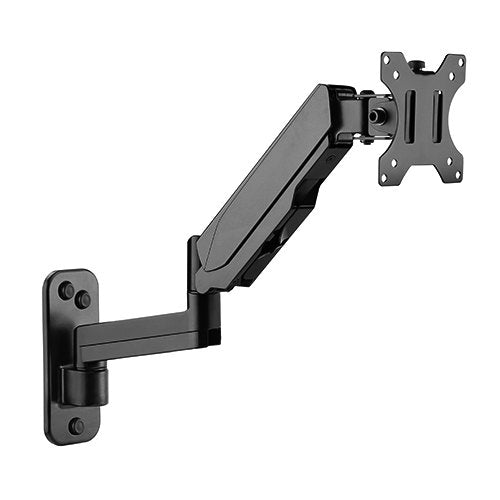 Gaming DesktopBrateck Single Screen Wall Mounted Articulating  Gas Spring Monitor Arm 17'-32'
