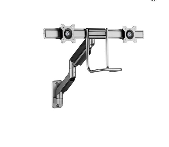 Gaming DesktopBrateck Fabulous Wall Mounted  Gas Spring Dual Monitor Arm 17'-32'