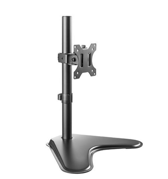 Gaming DesktopBrateck Single Free Standing Screen Economical double Joint Articulating Stell Monitor Stand Fit Most 13'-32' Monitor Up to 8 kg VESA 75x75/100x100