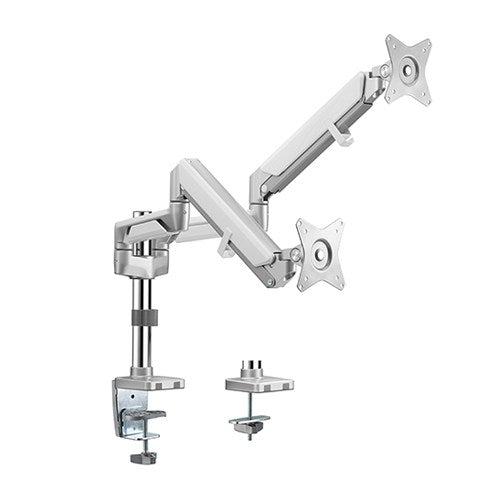 Gaming DesktopBrateck Dual Monitors Pole-Mounted Epic Gas Spring Aluminum Monitor Arm Fit Most 17'-32' Monitors