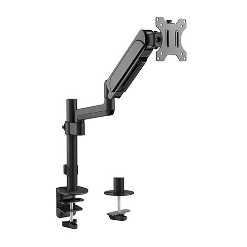 Gaming DesktopBrateck Single Monitor Pole-Mounted Gas Spring Monitor Arm Fit Most 17' - 32' Monitor Up to 9Kg Per screen VESA 75x75/100x100
