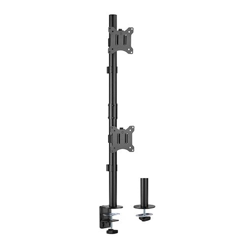 Gaming DesktopBrateck Vertical Pole Mount Dual-Screen Monitor Mount Fit Most 17'-32' Monitors