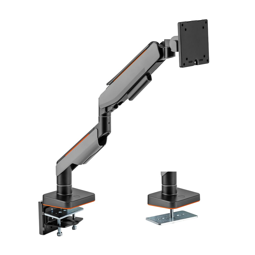 Gaming DesktopBrateck Single Heavy-Duty Gaming Monitor Arm Fit Most 17'-49' Monitor Up to 20KG VESA 75x75
