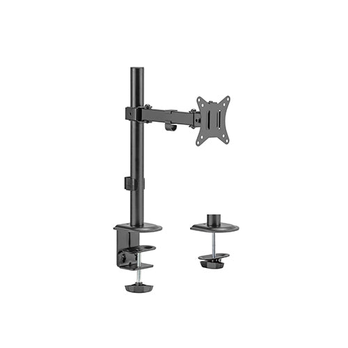 Gaming DesktopBrateck Single-Monitor Steel Articulating Monitor Mount Fit Most 17'-32' Monitor Up to 9KG VESA 75x75