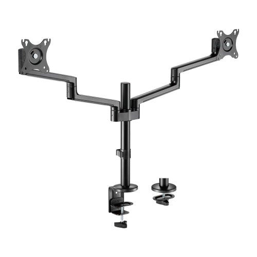 Gaming DesktopBrateck Premium Aluminum Articulating Monitor Mount Fit Most 17'-32' Monitor Up to 8KG VESA 75x75