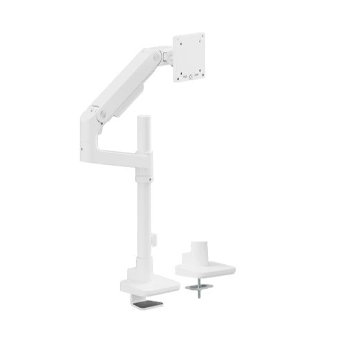 Gaming DesktopBrateck LDT81-C012P-W NOTEWORTHY POLE-MOUNTED HEAVY-DUTY GAS SPRING MONITOR ARM For most 17'~49' Monitors