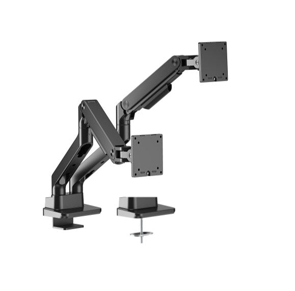 Gaming DesktopBrateck LDT81-C024-B NOTEWORTHY HEAVY-DUTY GAS SPRING DUAL MONITOR ARM Fit Most 17'-35' Monitor Fine Texture Black