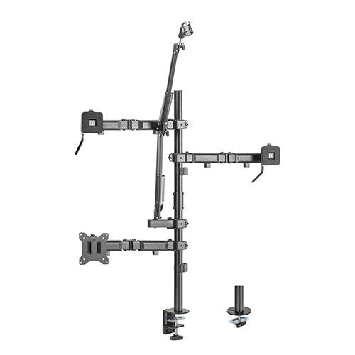 Gaming DesktopBrateck Single-Monitor All-in-One Studio Setup Desktop Mount Fix 17'-32' Up to 9kg