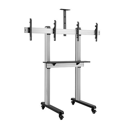 Gaming DesktopBrateck Dual Screen Video Conferencing TV Cart for 45'-55' TVs Up to 50kg each