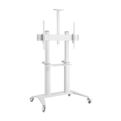 Gaming DesktopBrateck Ultra-Modern Large Screen Aluminum TV Cart  Fit 70'-120' Up to 140kg- White