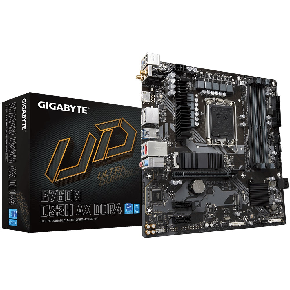 Gaming DesktopGigabyte B760M DS3H AX DDR4 Intel LGA 1700 m-ATX Motherboard