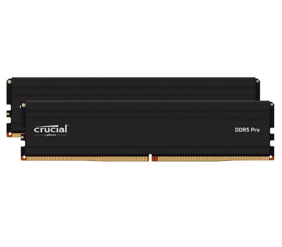Gaming DesktopCrucial Pro 24GB (1x24GB) DDR5 UDIMM 6000MHz CL48 Black Heat Spreader Support Intel XMP AMD Ryzen for Desktop PC Gaming Memory