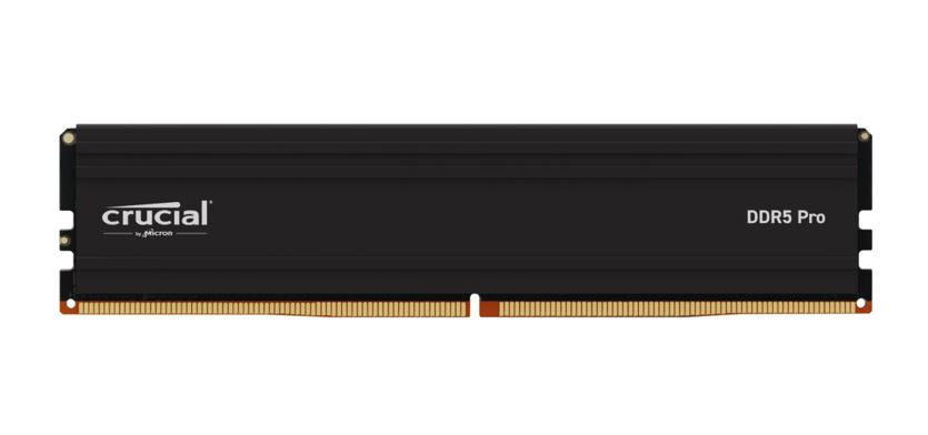 Gaming DesktopCrucial Pro 32GB (1x32GB) DDR5 UDIMM 5600MHz CL46 Black Heat Spreader Support Intel XMP AMD Ryzen for Desktop PC Gaming Memory