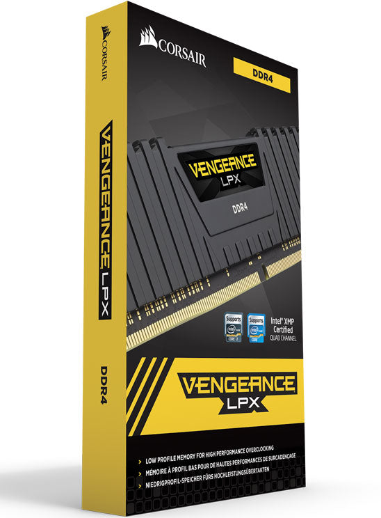 Gaming DesktopCorsair Vengeance LPX 16GB (2x8GB) DDR4 3600MHz C18 Desktop Gaming Memory Black - AMD Ryzen