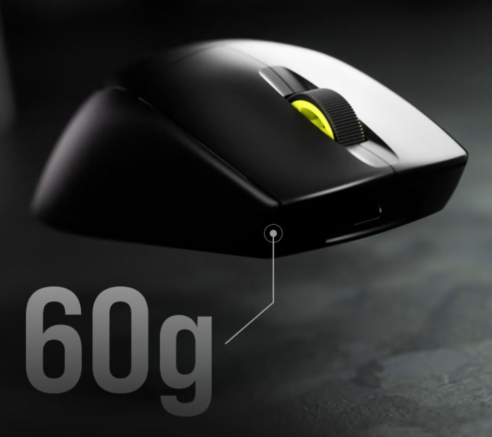 Gaming DesktopCorsair M75 Air Slipstrem Wireless up to 34hrs and 100hrs with BT. 60g