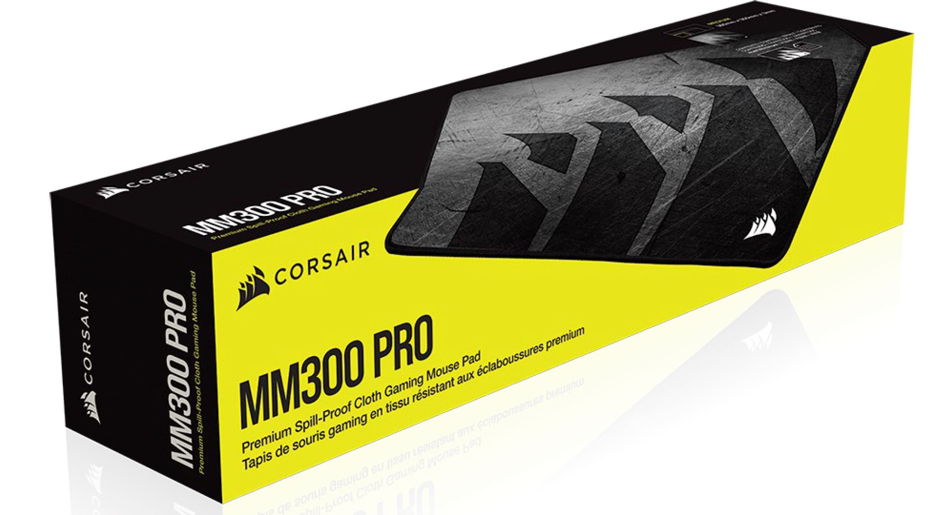 Gaming DesktopCorsair MM300 PRO Premium Spill-Proof Cloth Gaming Mouse Pad – Medium - 360mm x 300mm x 3mm