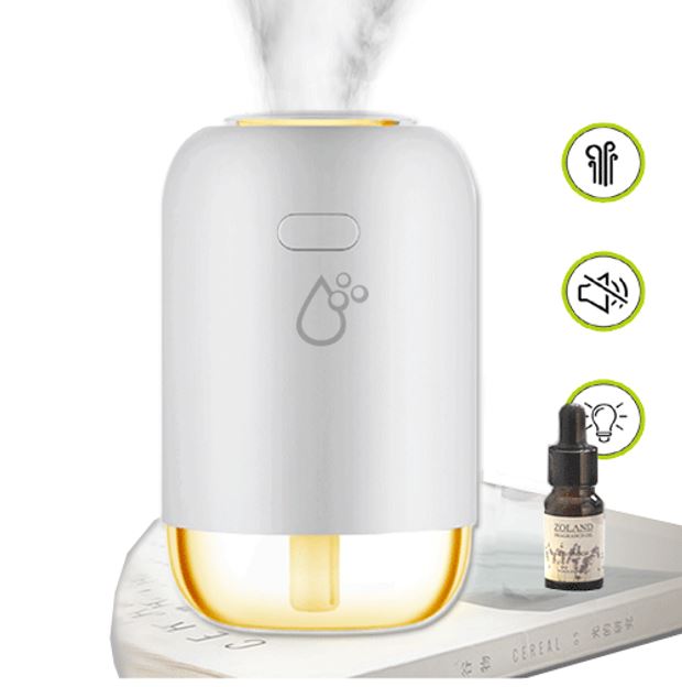 Gaming DesktopSansai HUD-303C Portable Humidifier 260ml LED night light moisturize air reduce dust unpleasant smell Quiet 1.5-2W USB power access 4H Spray time
