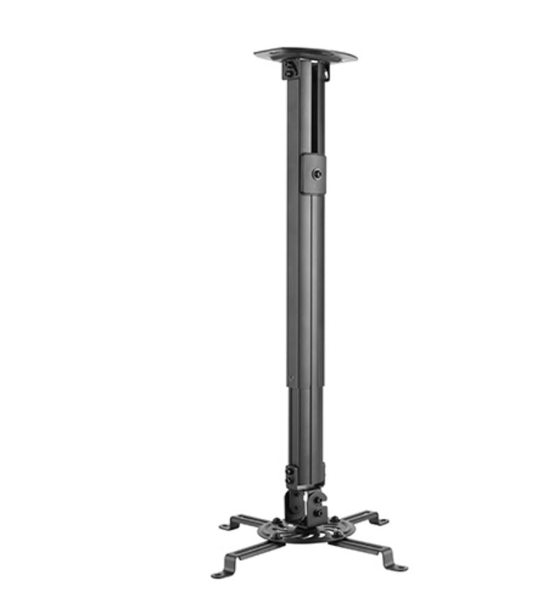Gaming DesktopBrateck Steel Projector Ceiling Mount in Black Fit most Projectors Up to 13.5kg