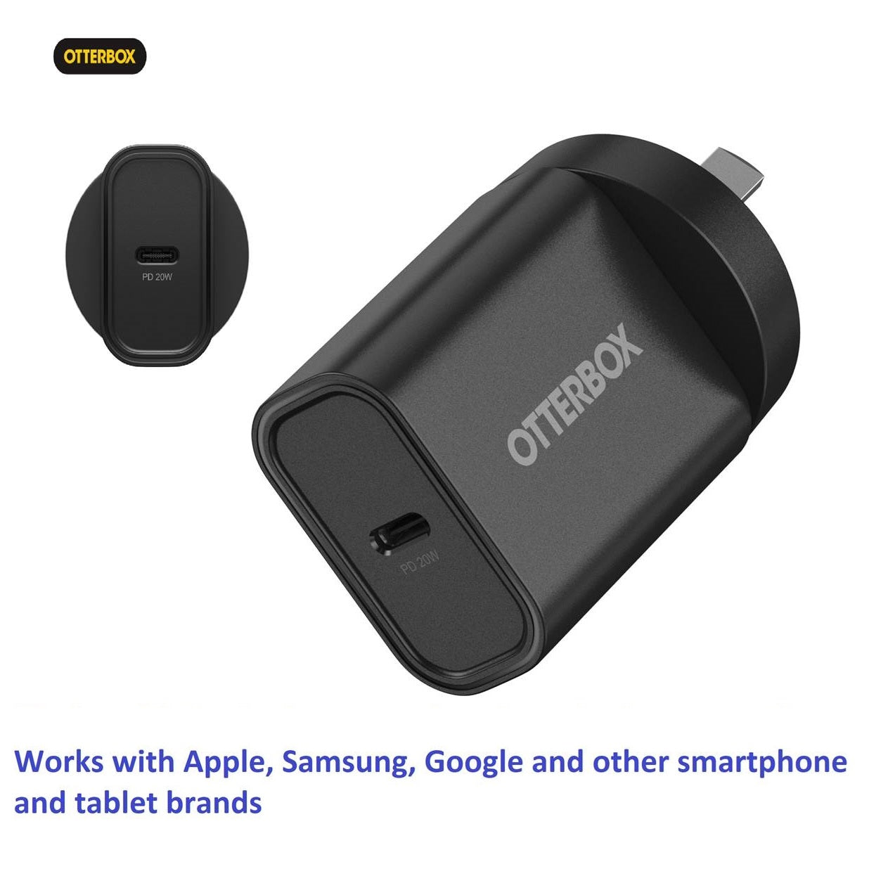 Gaming DesktopOtterBox 20W USB-C (Type I) PD Fast Wall Charger - Black (78-81350)