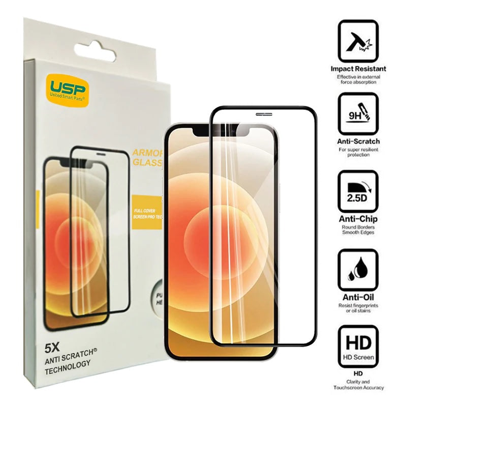 Gaming DesktopUSP Apple iPhone 11 / iPhone XR Armor Glass Full Cover Screen Protector - 5X Anti Scratch Technology