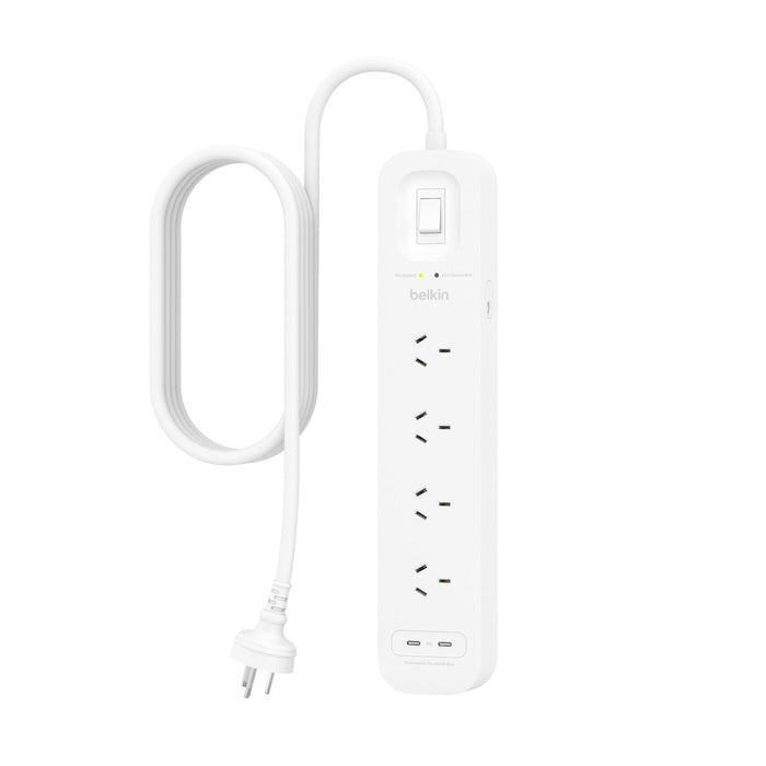 Gaming DesktopBelkin SurgePro 4-Outlet Surge Protector with Dual USB-C 30W - (SRB005AU2M)