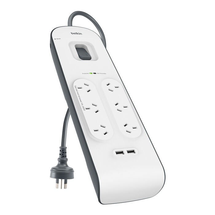 Gaming DesktopBelkin BSV604 6-Outlet 2-Meter Surge Protection Strip with two 2.4 amp USB charging ports