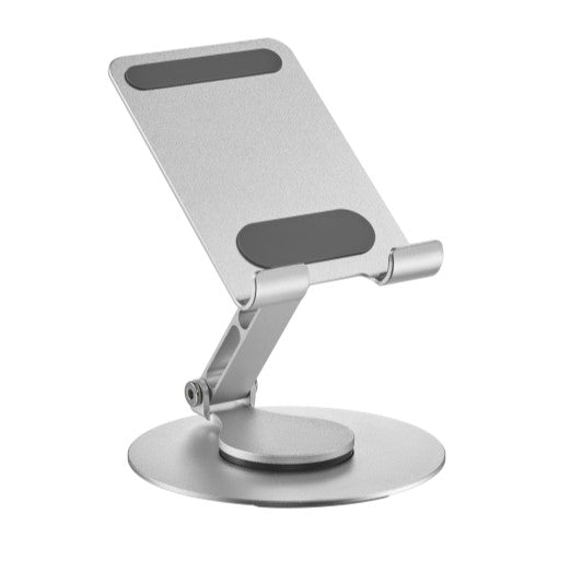 Gaming DesktopBrateck PHS06-6 FOLDING ALUMINUM PHONE & TABLET STAND WITH 360° ROTATION Fits smartphone and tablet ≤10“ - Silver