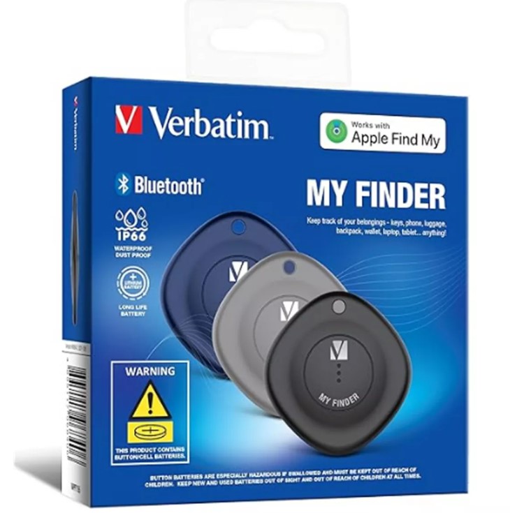Gaming DesktopVerbatim 66929 Bluetooth Tracker My Finder Triple Pack - Black