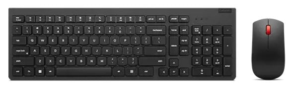 Gaming DesktopLenovo Essential Wireless Combo Keyboard & Mouse Gen2 Low Profile Adjustable Tilt Leg Spill Resistant 1600DPI 3 buttons Optical Sensor 18mths Battery