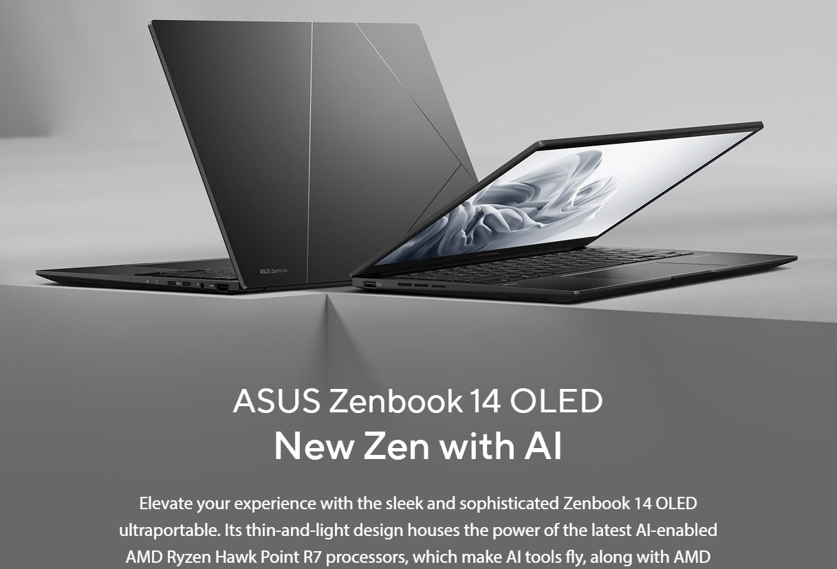 Gaming DesktopASUS ZenBook 14'AMD AI R7 3K (2880 x 1800) OLED 16:10