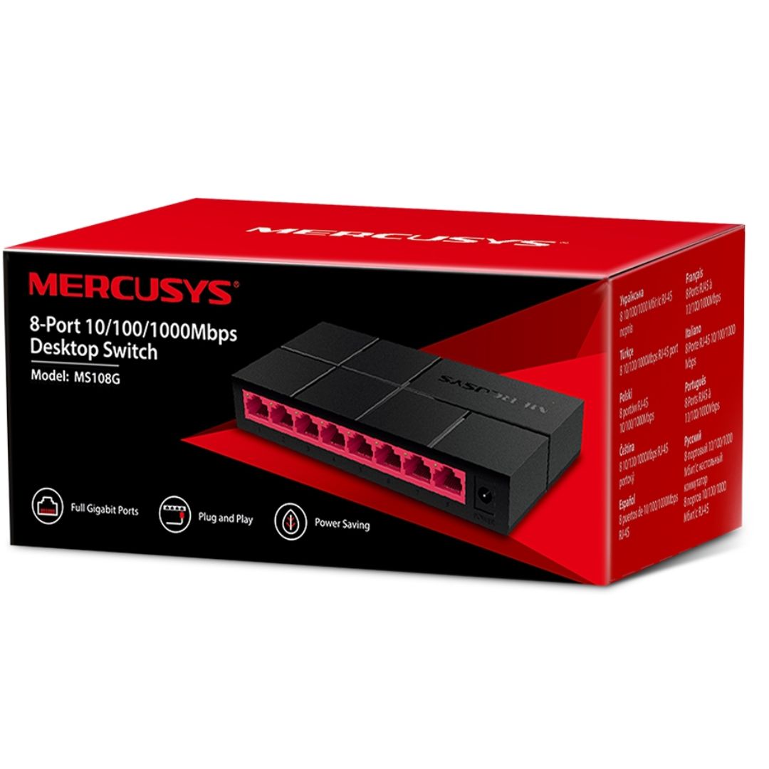 Gaming DesktopMercusys MS108G 8-Port Gigabit Desktop Switch