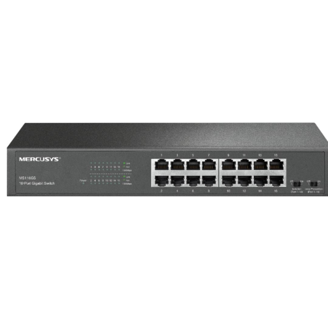 Gaming DesktopMercusys MS116GS 16-Port Gigabit Desktop/Rackmount Switch