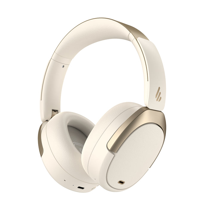 Gaming DesktopEdifier WH950NB Active Noise Cancelling Wireless Bluetooth Stereo Headset Bluetooth V5.3 -Playtime ANC On: 34 hours Charging Port USB-C (Type-C)-IVORY