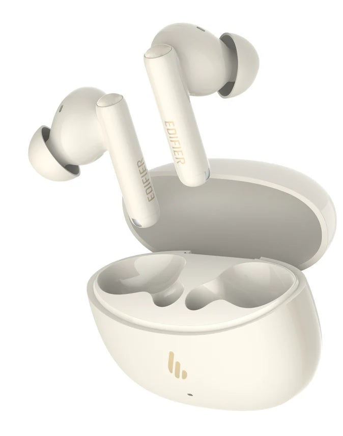 Gaming DesktopEdifier X5 Pro True Wireless Earbuds with Active Noise Cancellation -IVORY Bluetooth V5.3 USB-C (Type-C)  IP55
